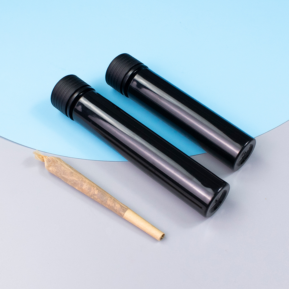 110mm 130mm Black Plastic Pre-roll Tubes