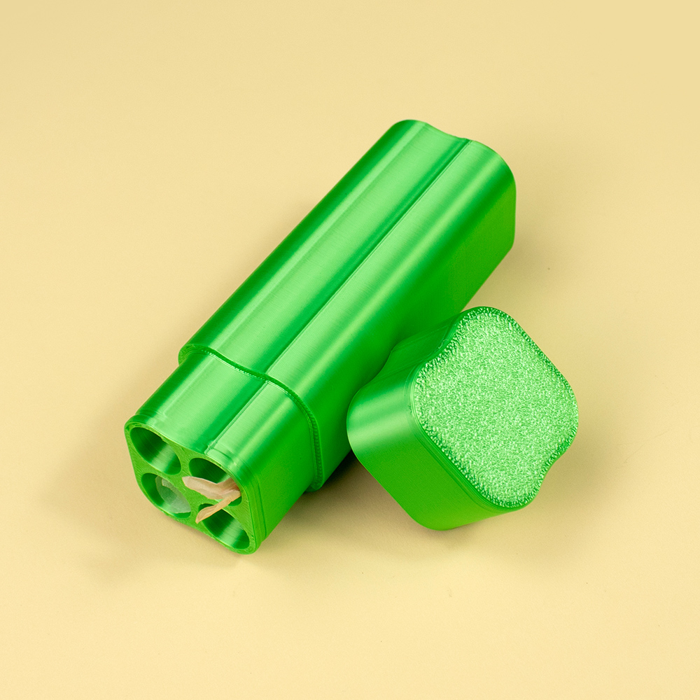 3D-Printed 4-Hole Gold Pre-Roll Tube